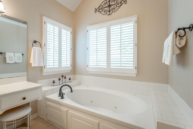 bathroom featuring a jetted tub