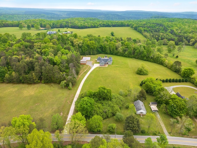 2419 Welch Rd, Soddy Daisy, TN 37379 - drone / aerial view featuring a rural view and a wooded view