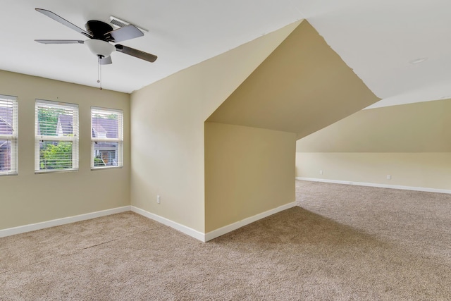 2835 Fernleaf Ln, Chattanooga, TN 37421 - bonus room with baseboards, light colored carpet, and ceiling fan