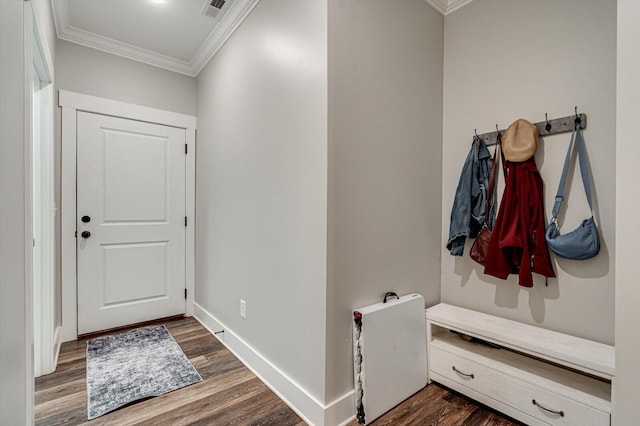 4130 Inlet Loop, Chattanooga, TN 37416 - entryway with ornamental molding, dark wood-style flooring, and baseboards