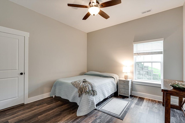4130 Inlet Loop, Chattanooga, TN 37416 - bedroom with baseboards, dark wood-type flooring, and a ceiling fan