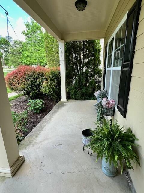 view of patio / terrace featuring a porch