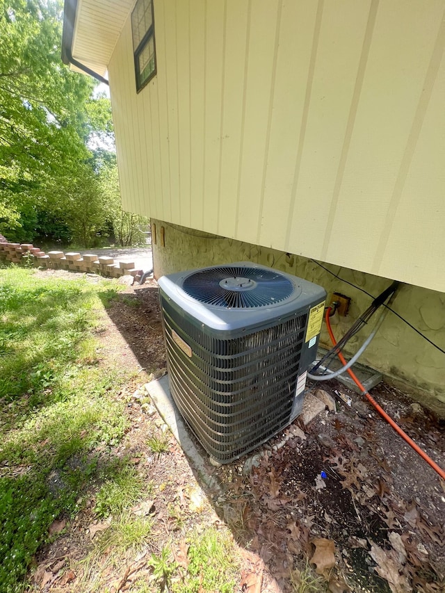 details with central AC unit