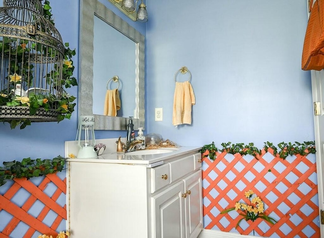 bathroom featuring vanity