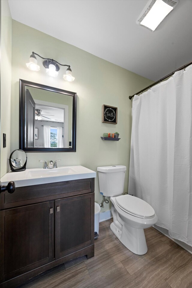 13111 Jones Gap Rd, Soddy Daisy, TN 37379 - full bath with wood finished floors and vanity
