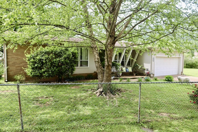 3421 Franklin Dr, Chattanooga, TN 37419 - view of front of property with an attached garage and concrete driveway