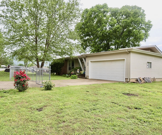 3421 Franklin Dr, Chattanooga, TN 37419 - view of front of house featuring an attached garage and concrete driveway
