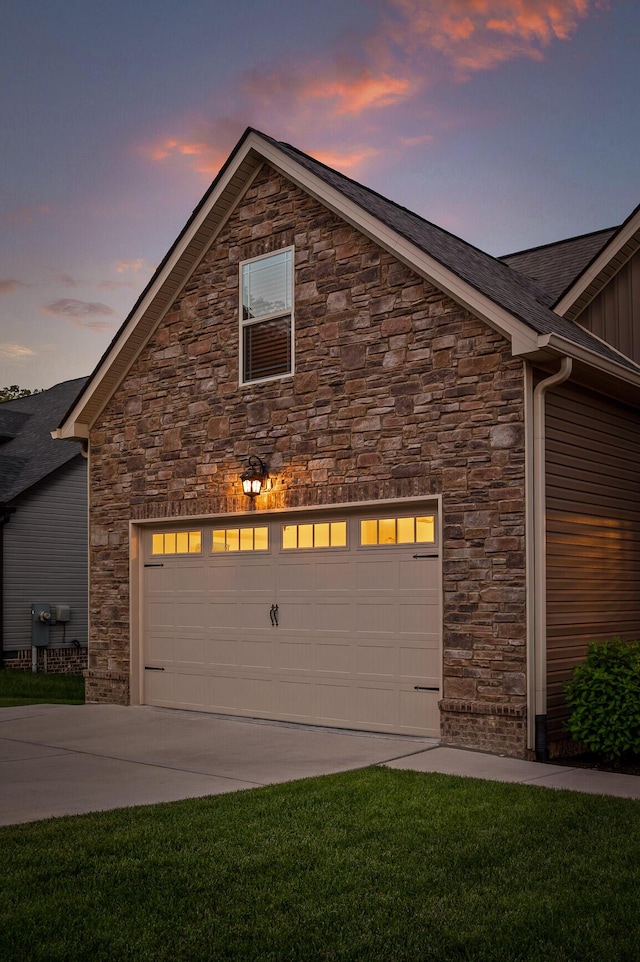 745 Soaring Eagle Cir, Hixson, TN 37343 - garage with concrete driveway