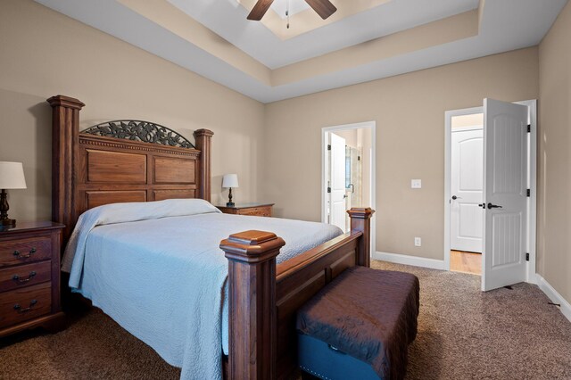 745 Soaring Eagle Cir, Hixson, TN 37343 - bedroom with carpet floors, baseboards, and a raised ceiling