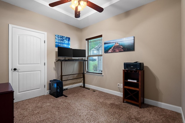 745 Soaring Eagle Cir, Hixson, TN 37343 - carpeted bedroom with baseboards and ceiling fan