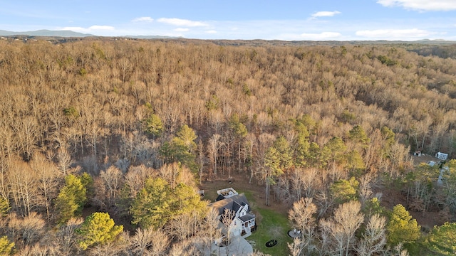 aerial view with a view of trees