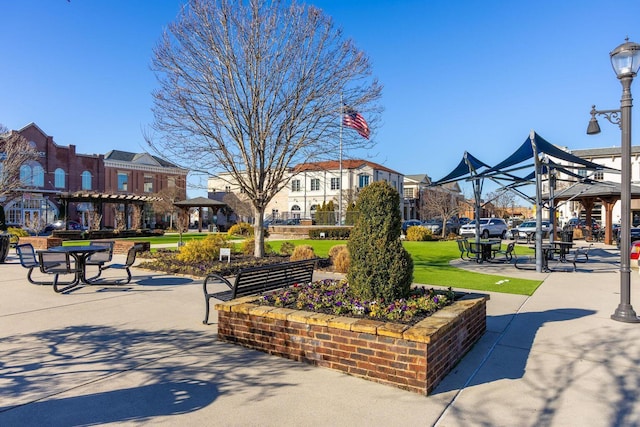 view of home's community with a gazebo