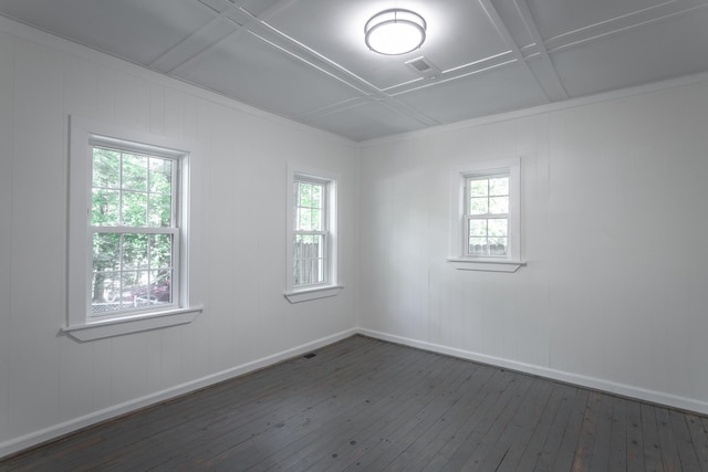 504 1st St, Lafayette, GA 30728 - spare room with dark wood-style floors, baseboards, and plenty of natural light