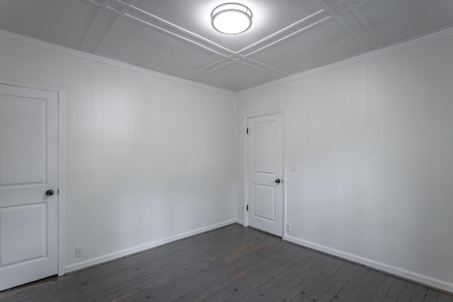 504 1st St, Lafayette, GA 30728 - empty room featuring dark wood-style flooring and baseboards