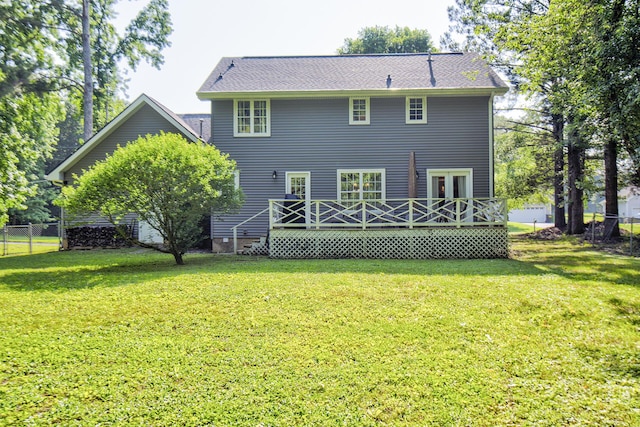 204 Stonecrest Cir, Ringgold, GA 30736 - rear view of property featuring a deck