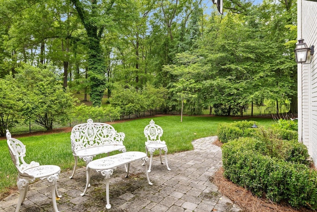 view of patio / terrace with fence