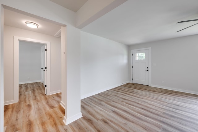 378 Warren St, Rossville, GA 30741 - entrance foyer featuring baseboards and light wood-style floors