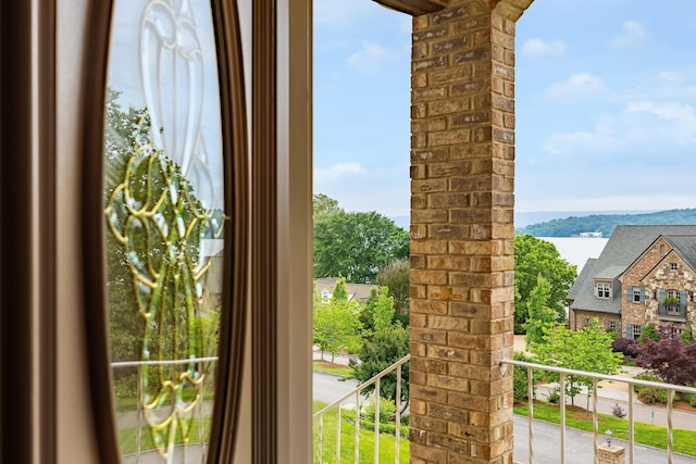 entryway with plenty of natural light