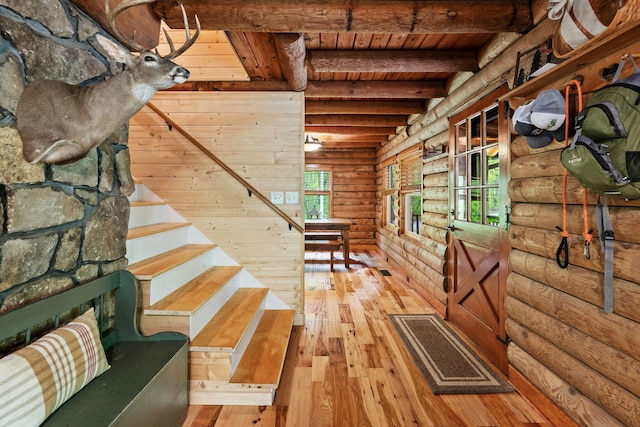 view of stable with visible vents