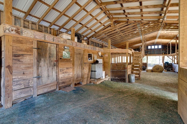 view of horse barn