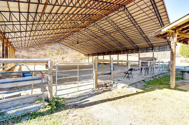 view of stable