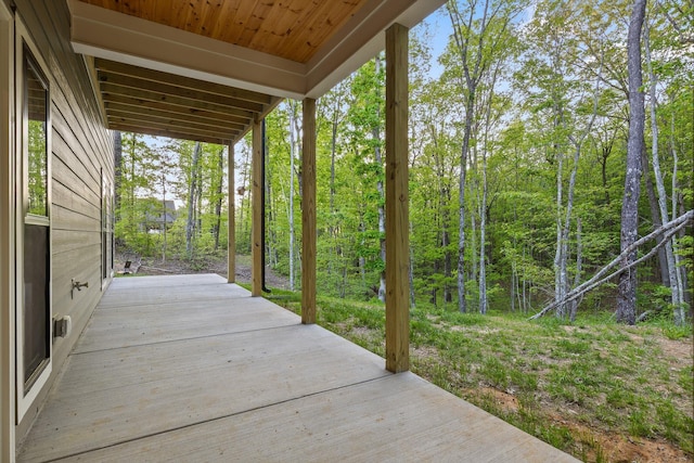 490 Moonlight Ln, Jasper, TN 37347 - deck featuring a forest view