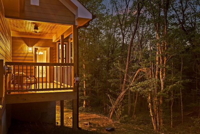 490 Moonlight Ln, Jasper, TN 37347 - deck with a forest view