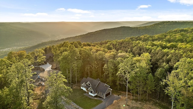 490 Moonlight Ln, Jasper, TN 37347 - view of subject property featuring a heavily wooded area and a mountainous background
