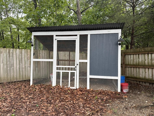 8721 Forest Pond Dr, Harrison, TN 37341 - view of poultry coop with a fenced backyard