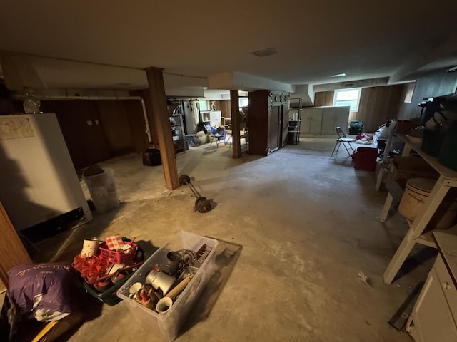 view of basement