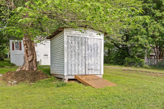 2917 Crescent Cir, Chattanooga, TN 37407 - view of shed featuring fence