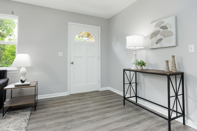 1852 N Prairie Cir, Hixson, TN 37343 - foyer featuring wood finished floors and baseboards