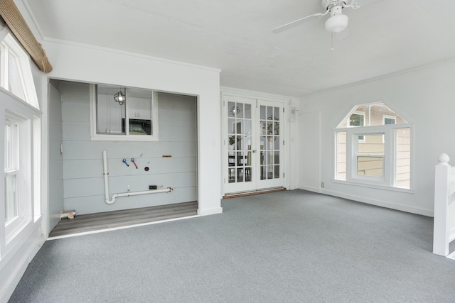 1852 N Prairie Cir, Hixson, TN 37343 - unfurnished sunroom featuring french doors and plenty of natural light