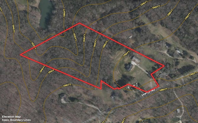 6949 Sawyer Rd, Signal Mountain, TN 37377 - map of property location