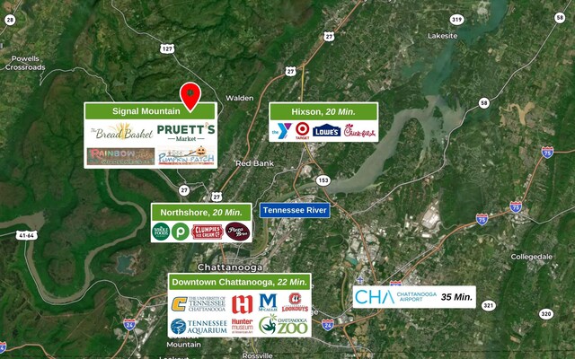 6949 Sawyer Rd, Signal Mountain, TN 37377 - map of property / related area