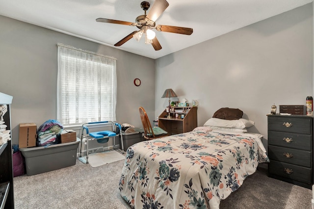 286 Pine Grove Rd, New Hope, TN 37380 - carpeted bedroom featuring a ceiling fan