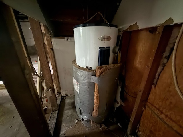 utilities featuring electric water heater
