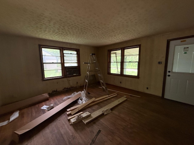 interior space with wood finished floors