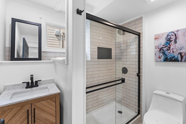332 Oliver St, Chattanooga, TN 37405 - full bath with a shower stall, vanity, and toilet