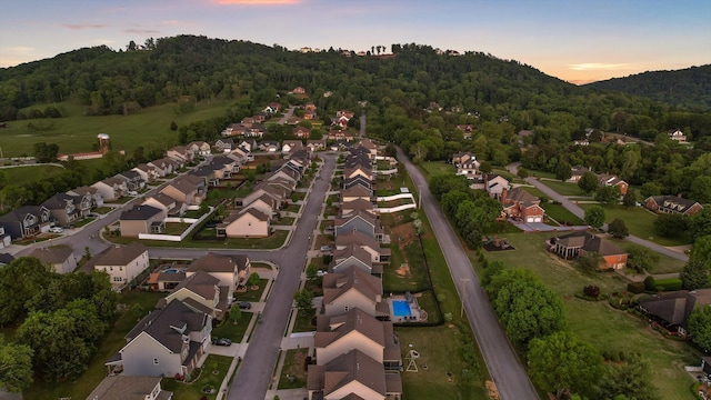 9726 Haven Port Ln, Ooltewah, TN 37363 - birds eye view of property featuring a view of trees and a residential view