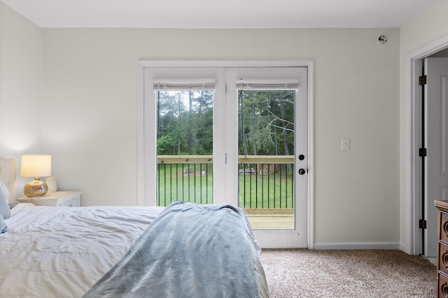 7403 Flagstone Dr, Ooltewah, TN 37363 - bedroom featuring access to outside, carpet flooring, and baseboards