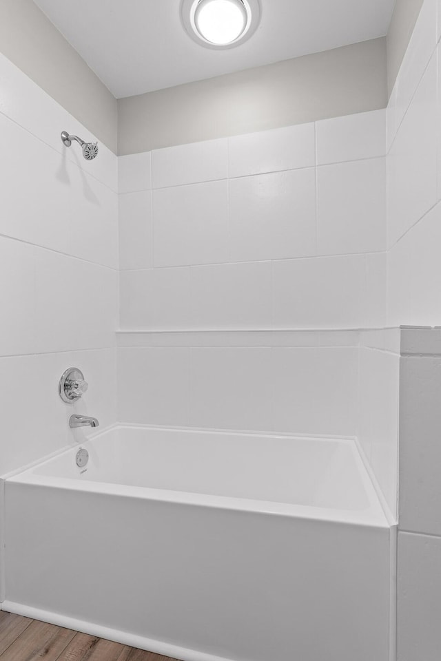 1206 Lower Brow Rd, Signal Mountain, TN 37377 - bathroom with wood finished floors and shower / tub combination