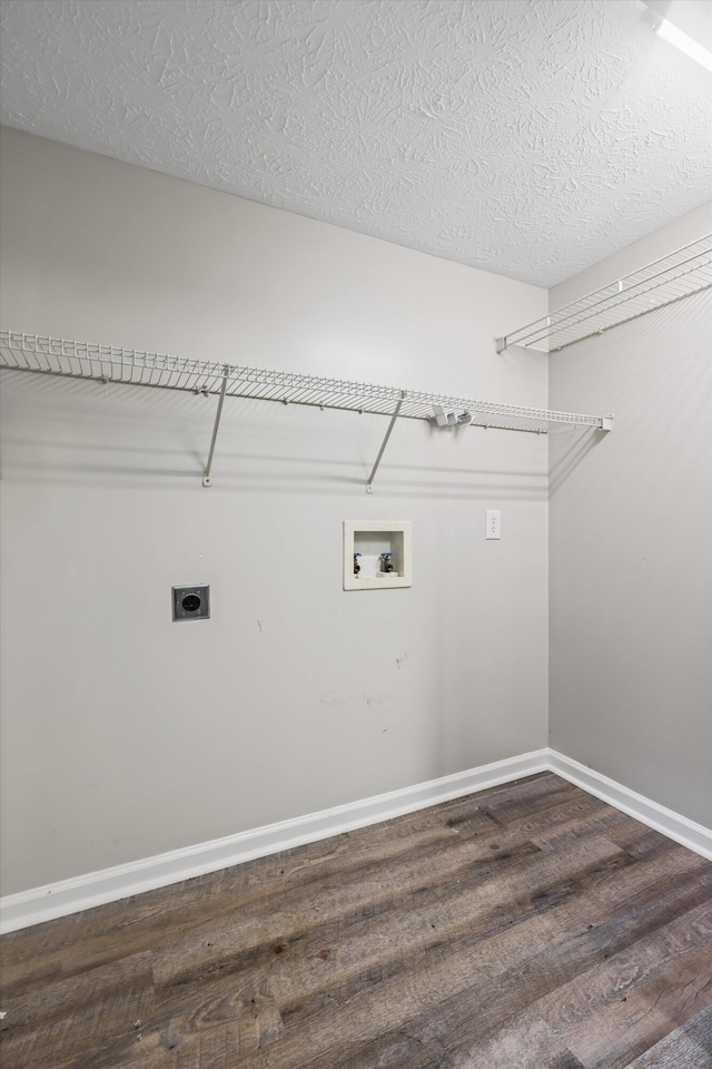 17 Bama Ln Unit C5, Ringgold, GA 30736 - clothes washing area featuring electric dryer hookup, washer hookup, wood finished floors, and baseboards
