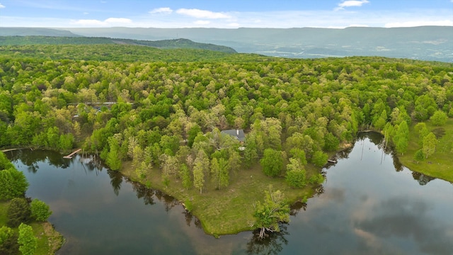 234 Reflection Dr, Dunlap, TN 37327 - drone / aerial view of a forest and a water and mountain view