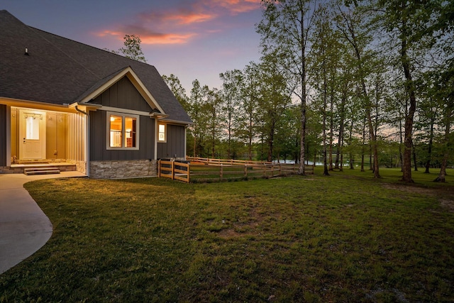 234 Reflection Dr, Dunlap, TN 37327 - view of yard at dusk