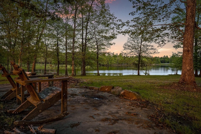 234 Reflection Dr, Dunlap, TN 37327 - view of grassy yard with a water view and view of scattered trees