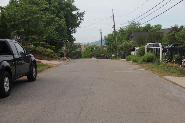 view of road featuring street lighting