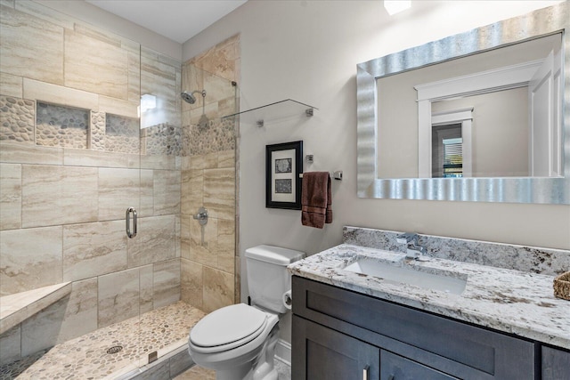 1383 Carrington Way, Chattanooga, TN 37405 - full bathroom featuring a stall shower, vanity, and toilet