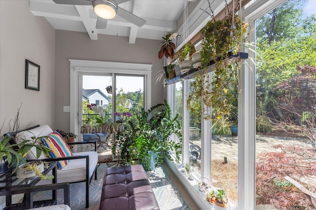 1383 Carrington Way, Chattanooga, TN 37405 - sunroom / solarium with beam ceiling