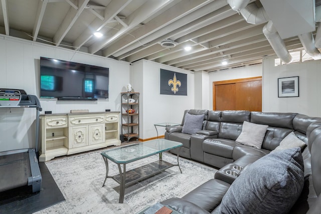 view of living area